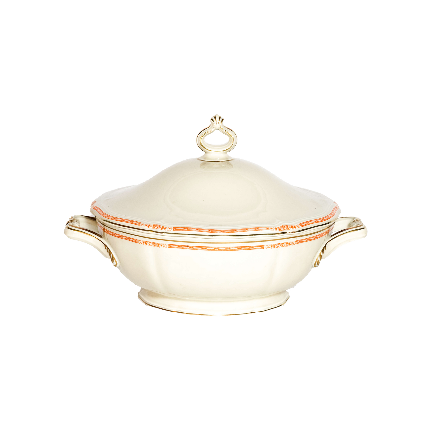 Vintage Rosenthal Germany Chippendale Ivory Porcelain Serving Bowl