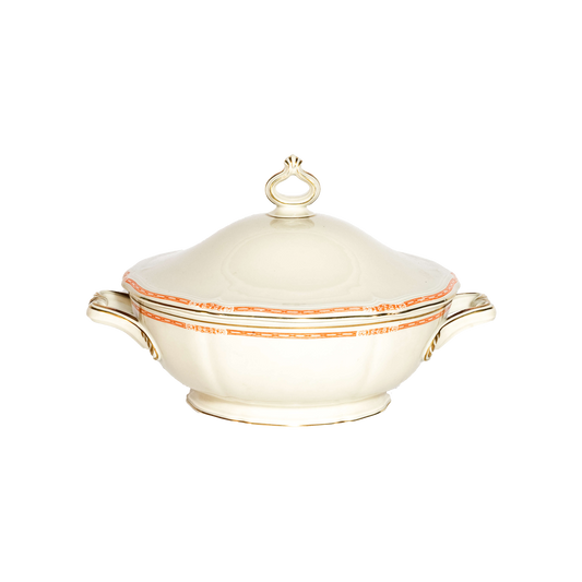 Vintage Rosenthal Germany Chippendale Ivory Porcelain Serving Bowl